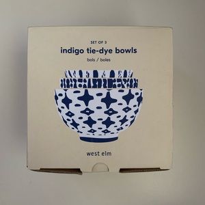 West Elm | Indigo Dye Bowls Set of 3